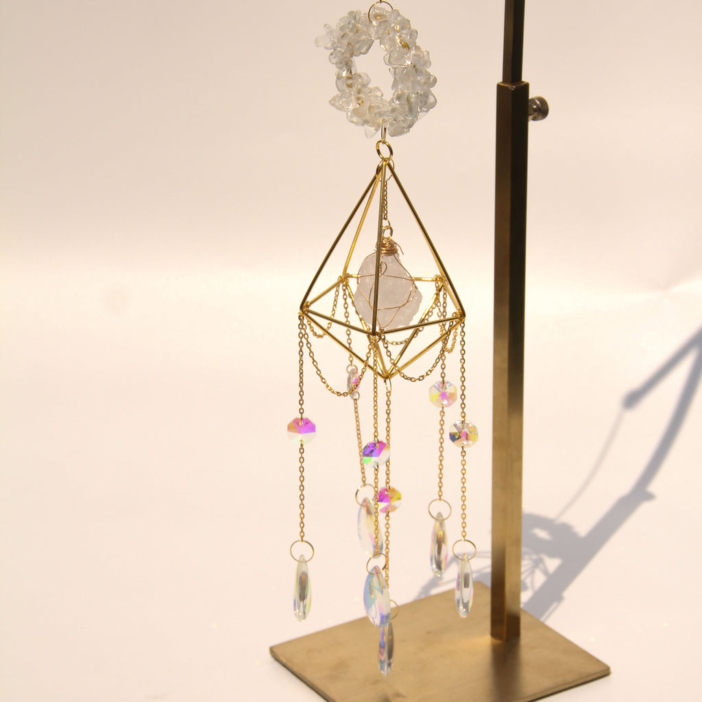 Clear Quartz DIANA Suncatcher