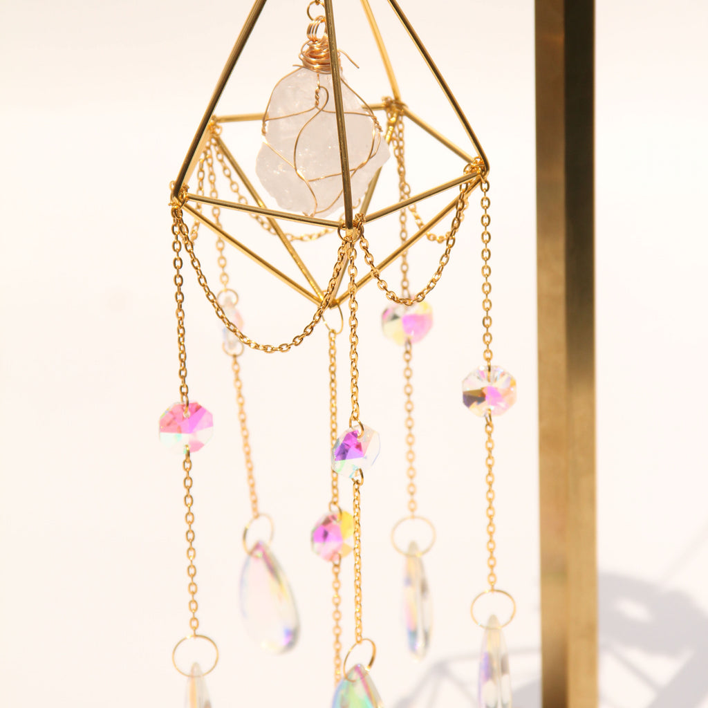 Clear Quartz DIANA Suncatcher