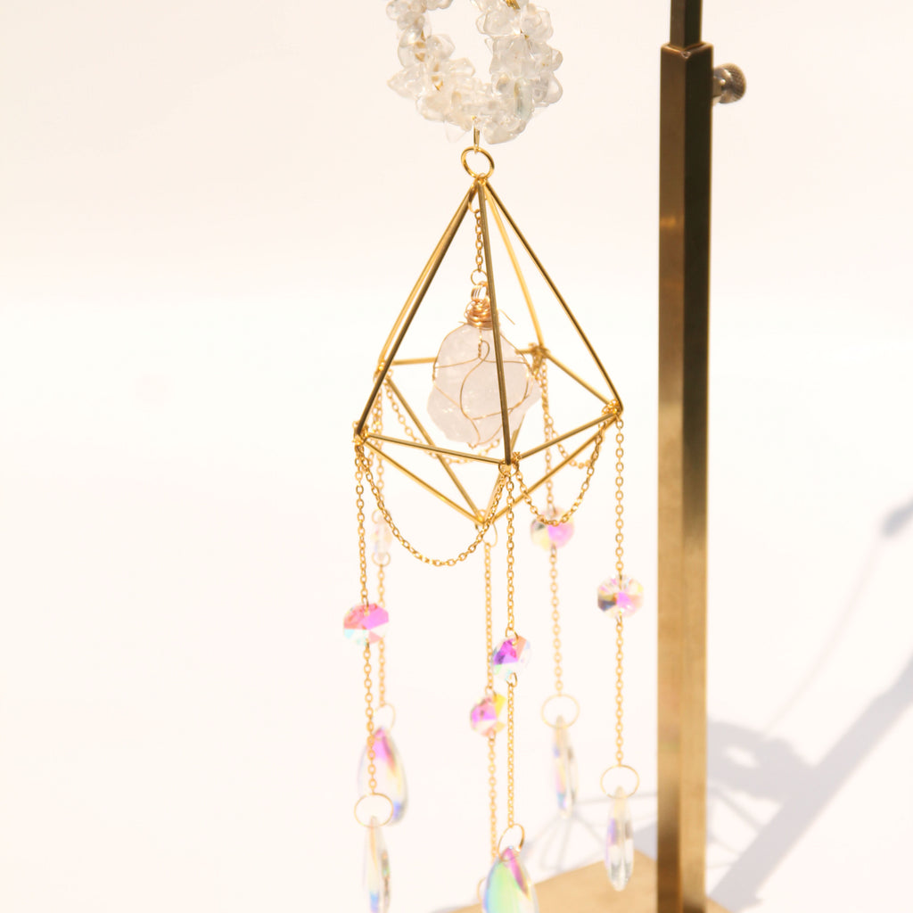 Clear Quartz DIANA Suncatcher