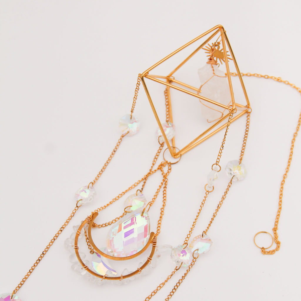 Clear Quartz PRISM Suncatcher