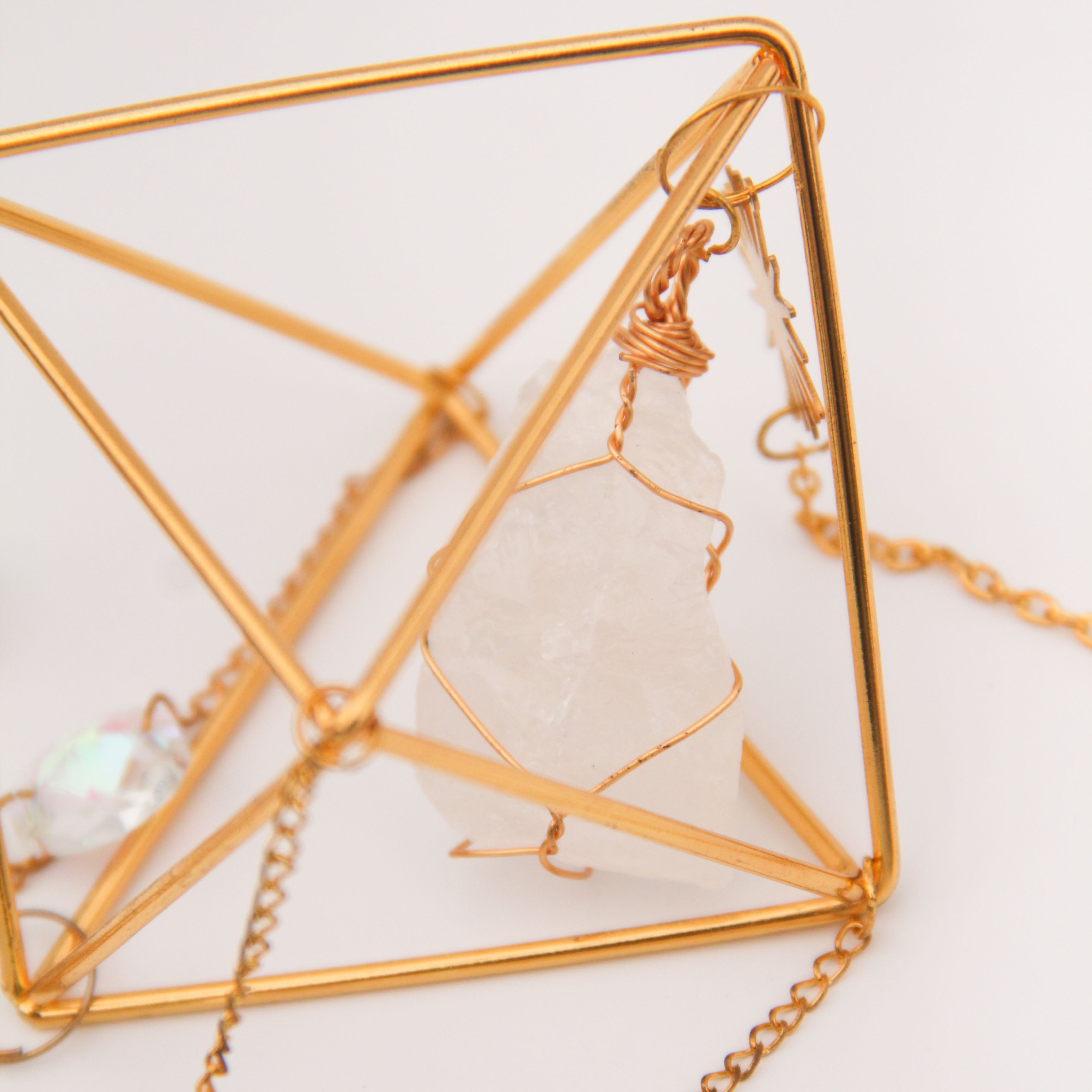 Clear Quartz PRISM Suncatcher