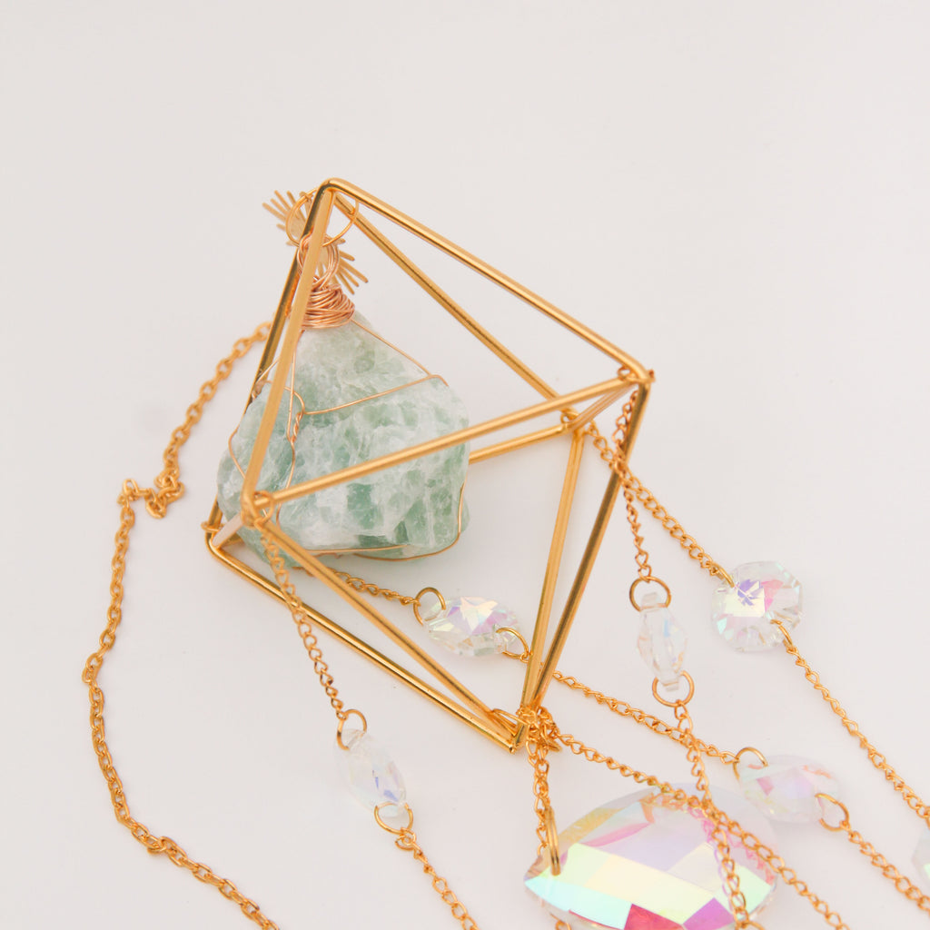 Green Aventurine PRISM Suncatcher