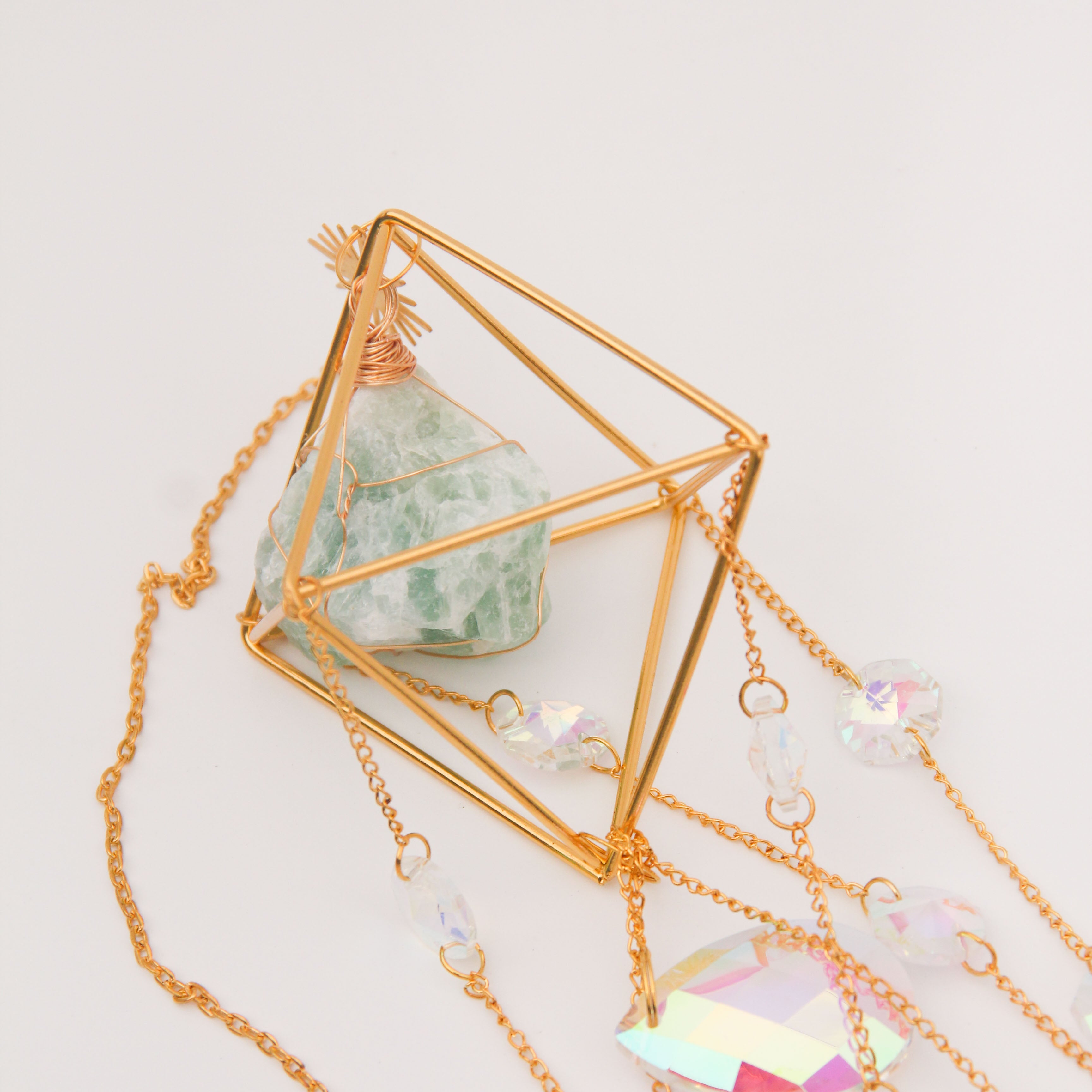 Green Aventurine PRISM Suncatcher