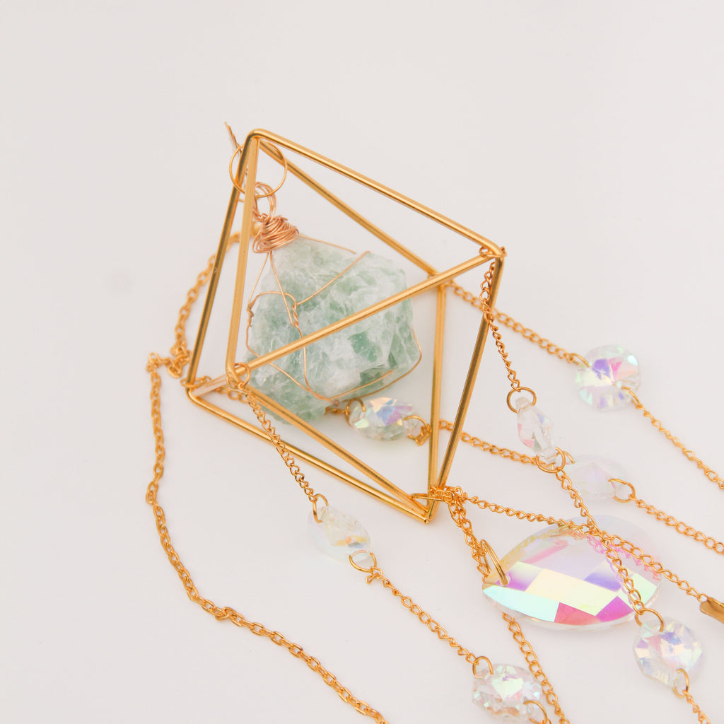 Green Aventurine PRISM Suncatcher