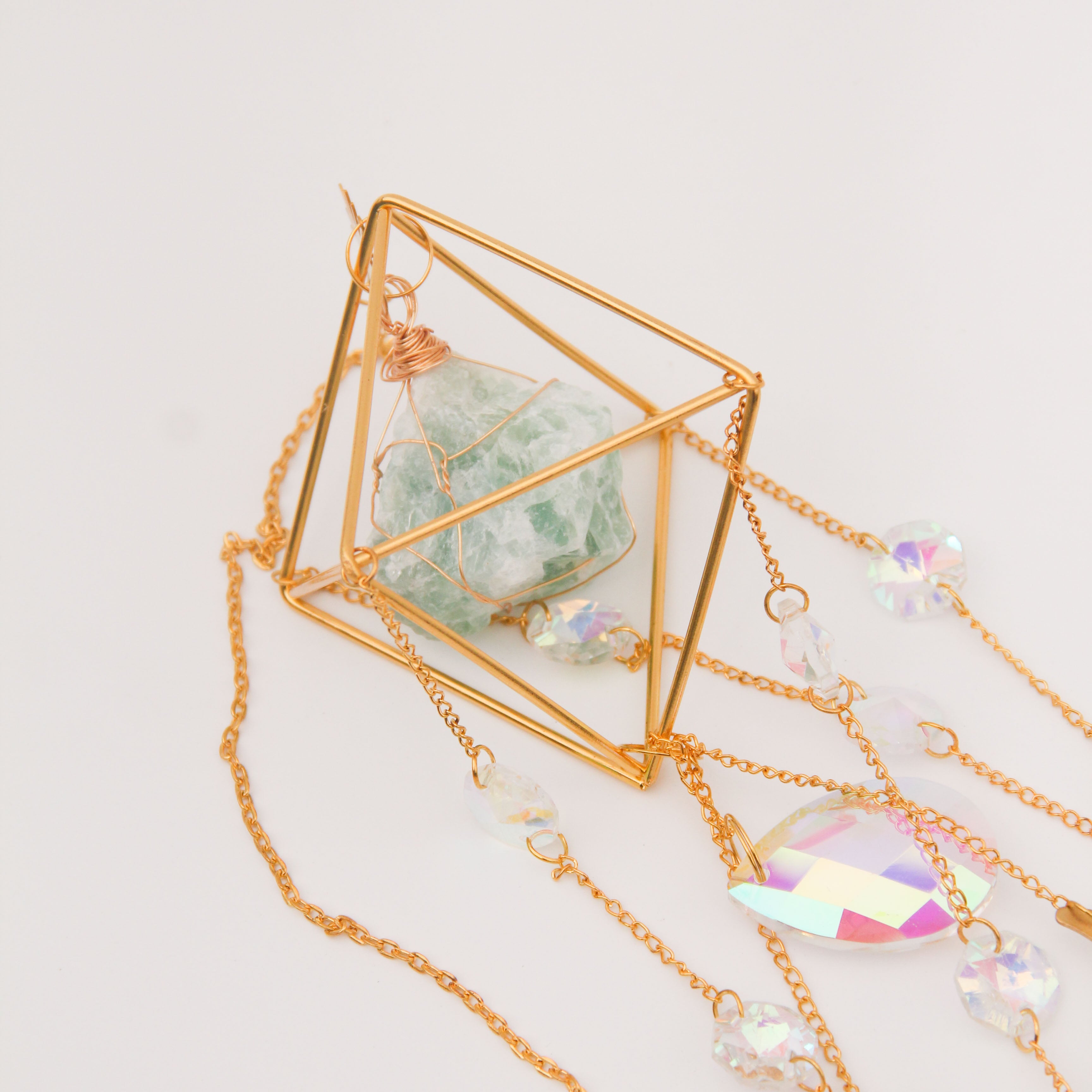 Green Aventurine PRISM Suncatcher