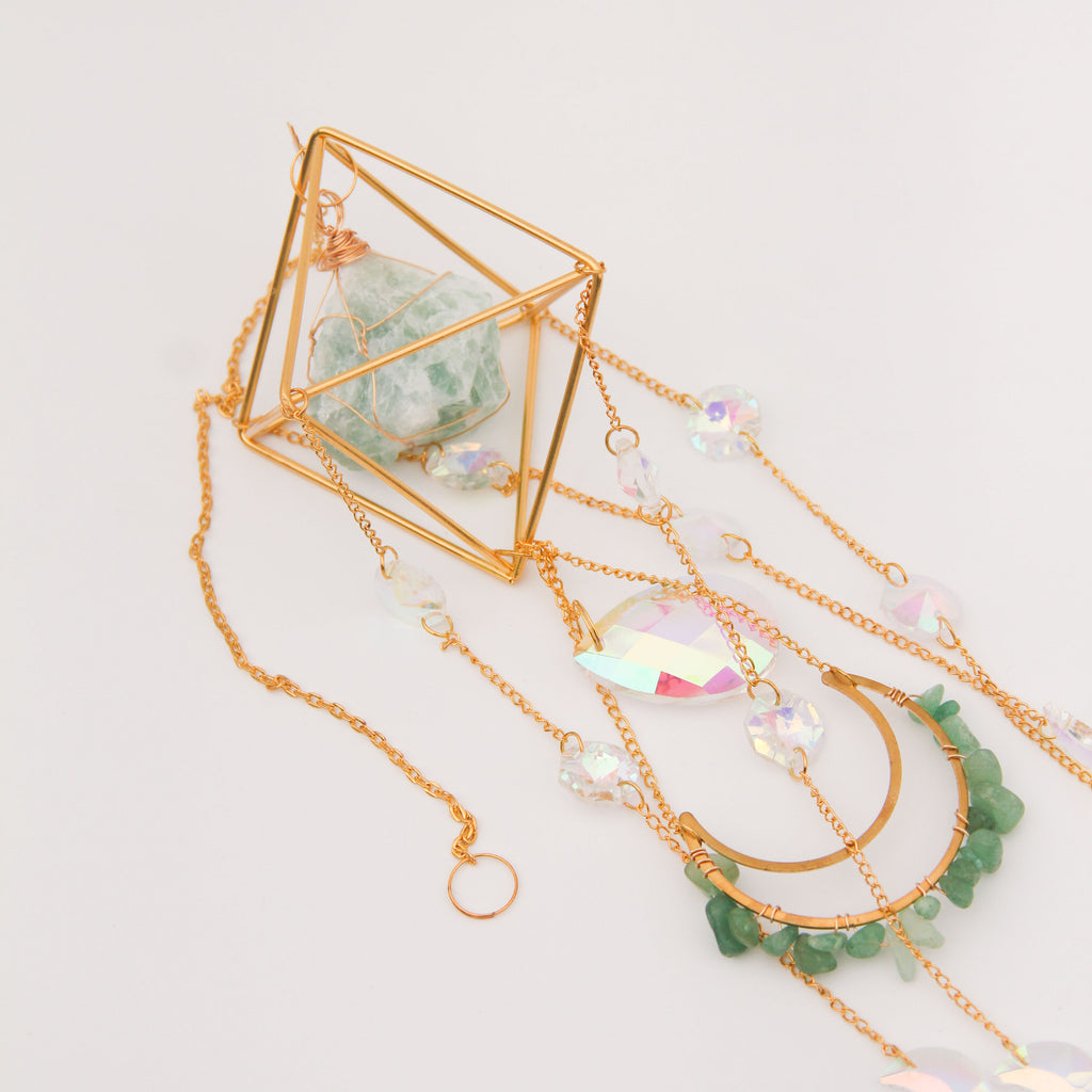 Green Aventurine PRISM Suncatcher