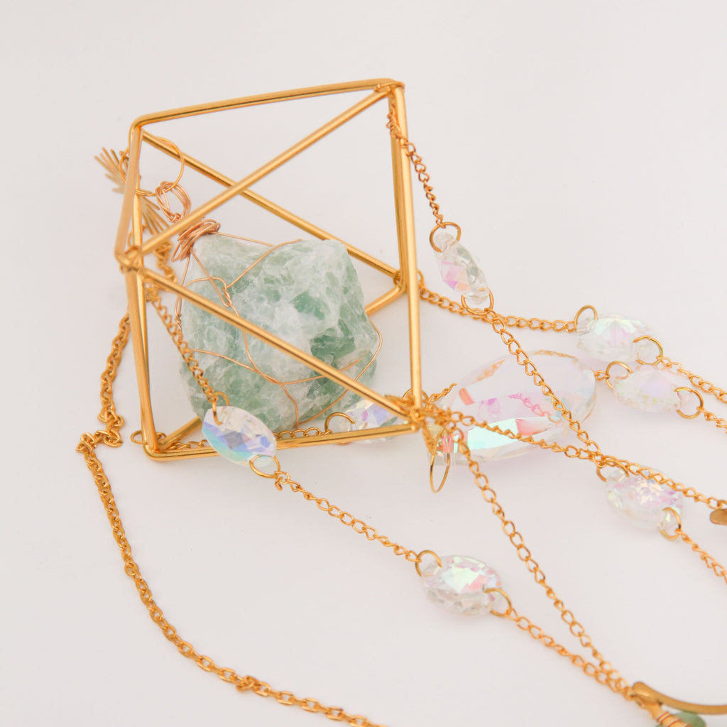 Green Aventurine PRISM Suncatcher