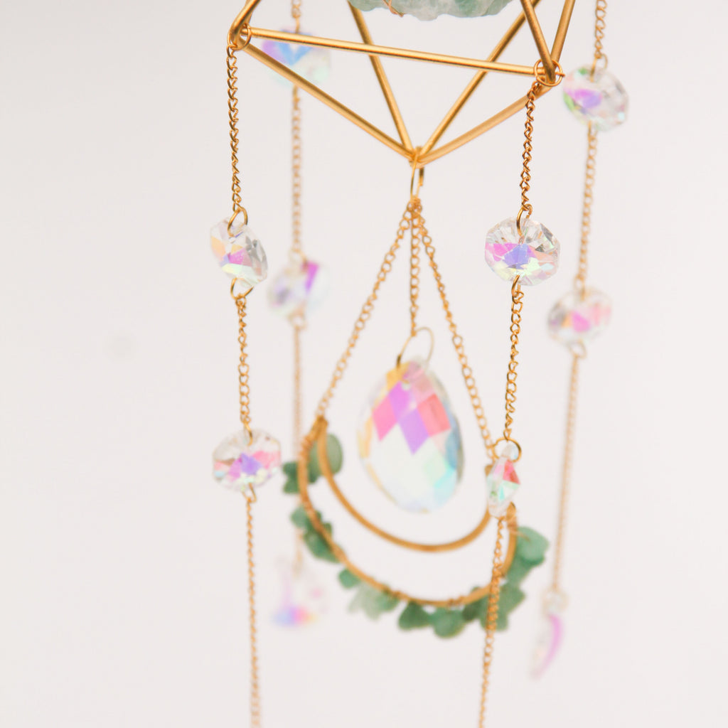 Green Aventurine PRISM Suncatcher