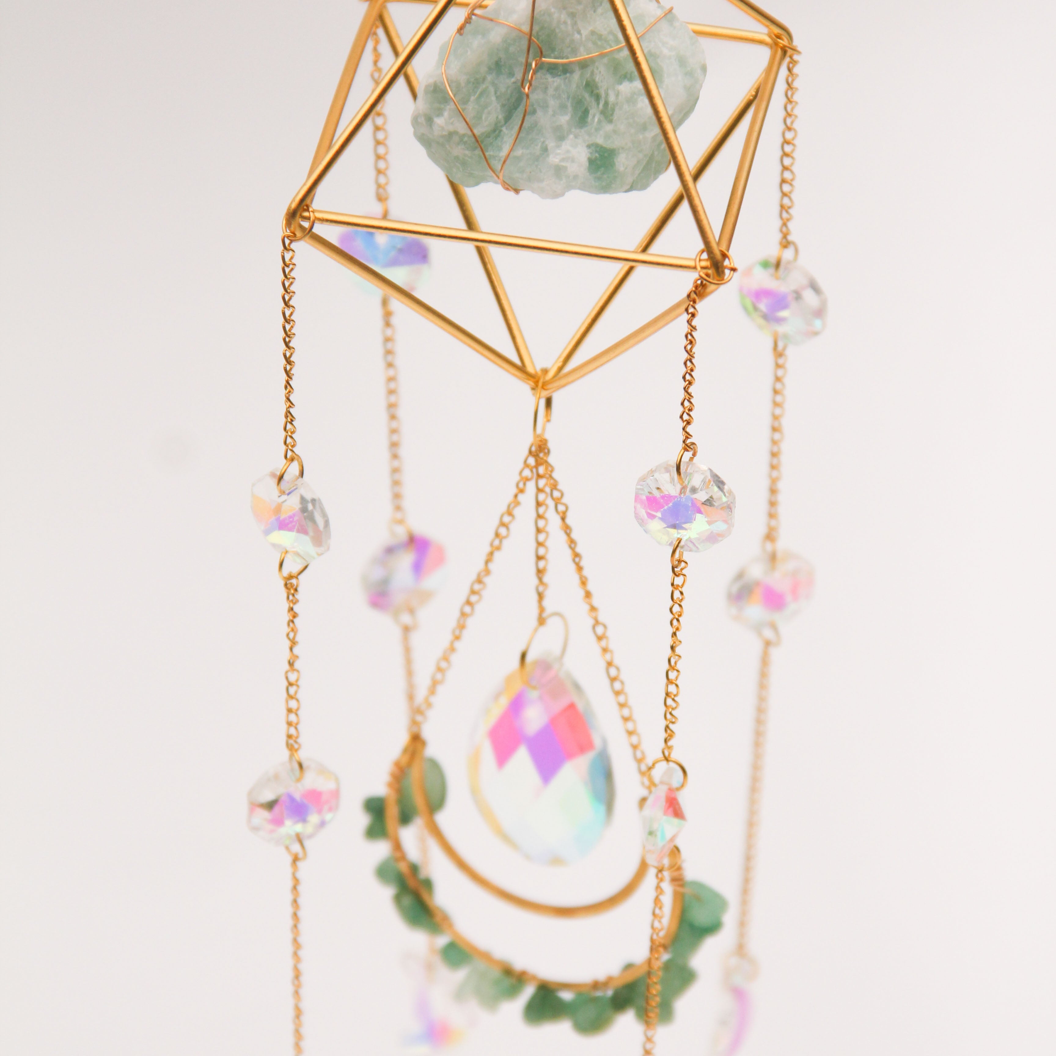 Green Aventurine PRISM Suncatcher
