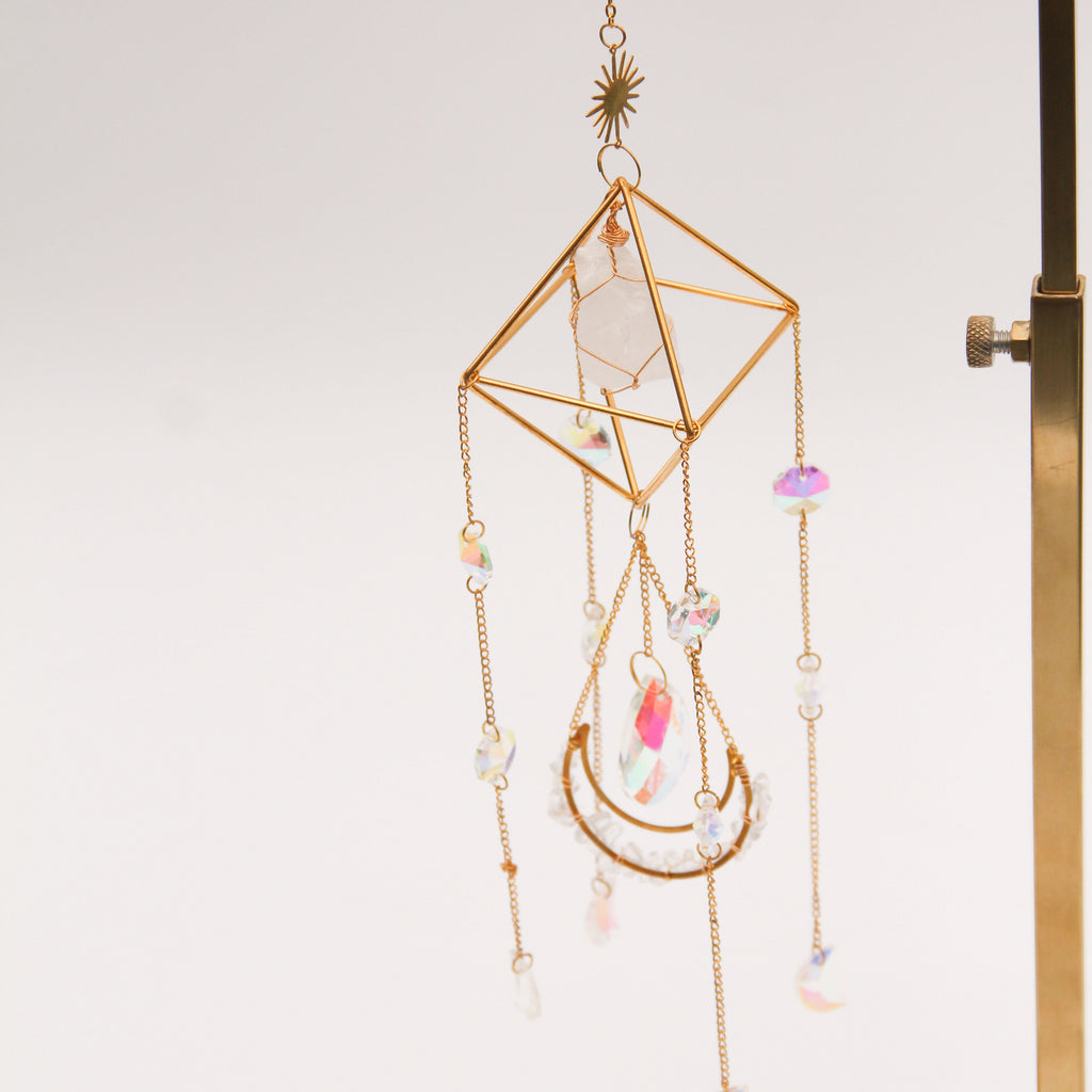 Clear Quartz PRISM Suncatcher