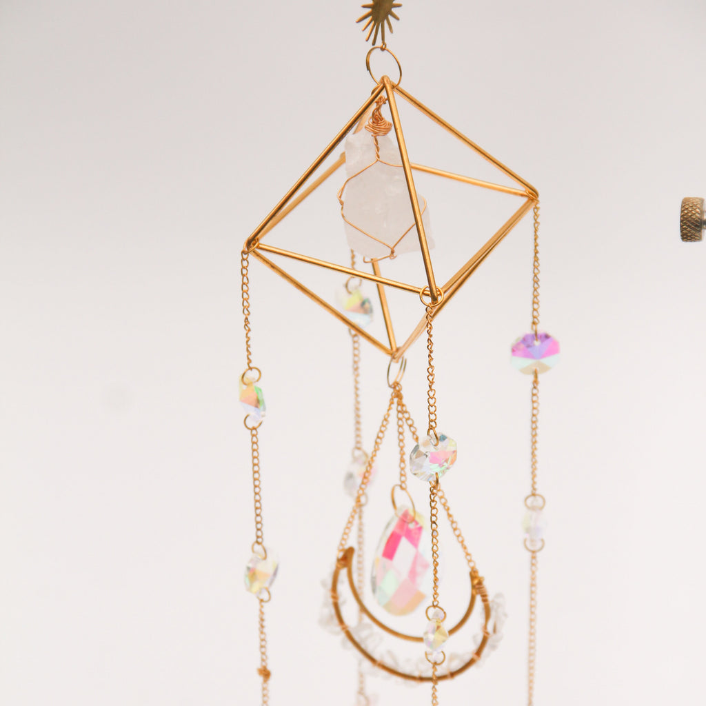 Clear Quartz PRISM Suncatcher