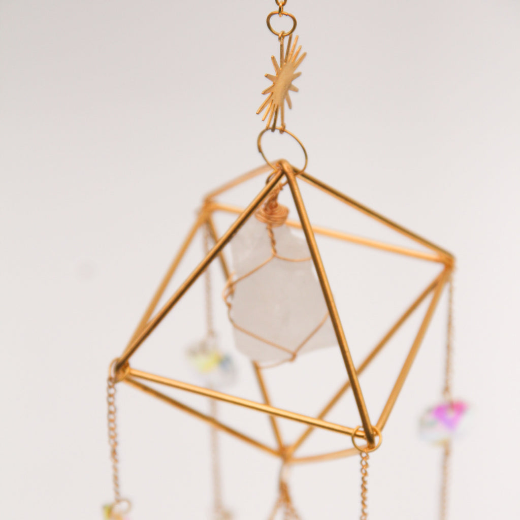 Clear Quartz PRISM Suncatcher
