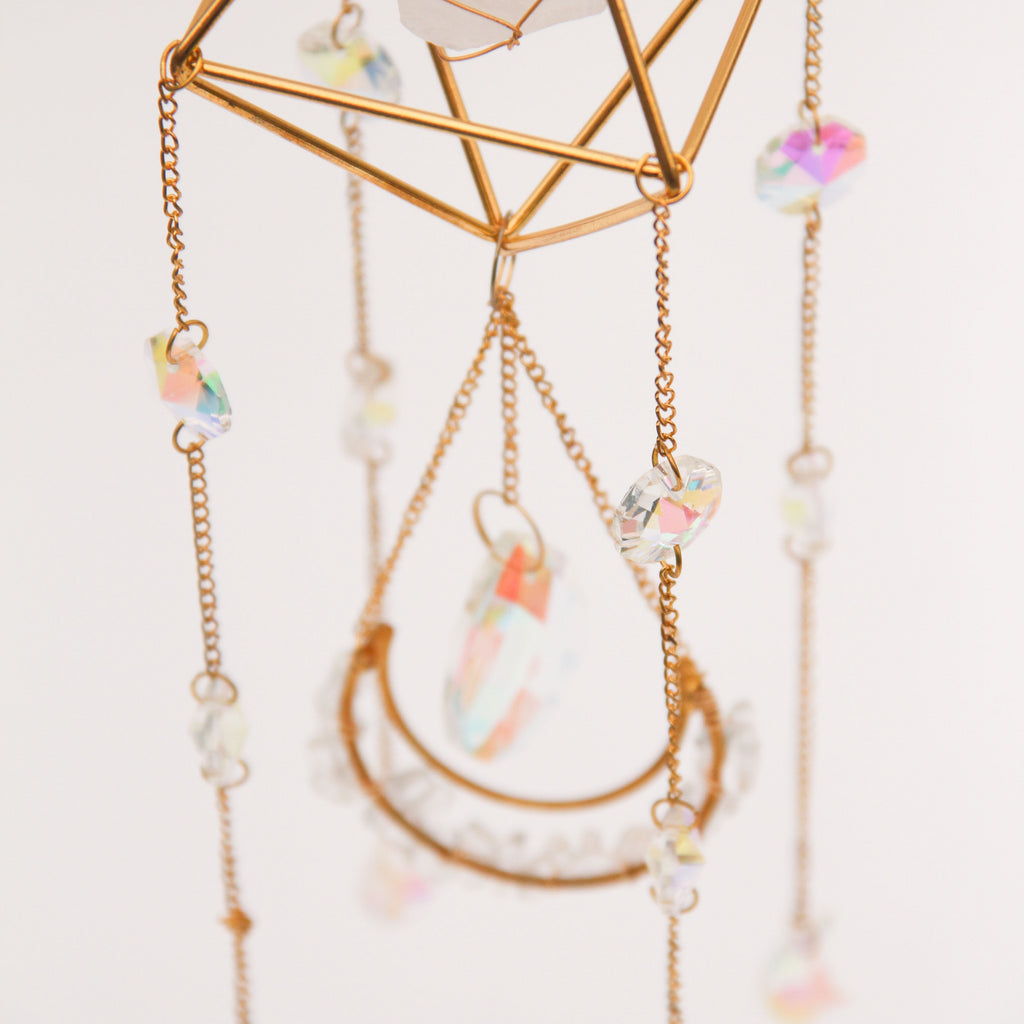 Clear Quartz PRISM Suncatcher