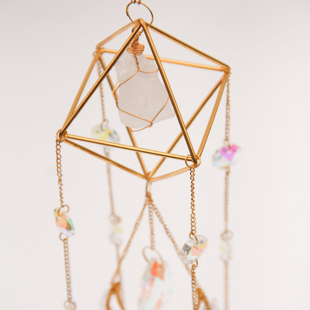 Clear Quartz PRISM Suncatcher