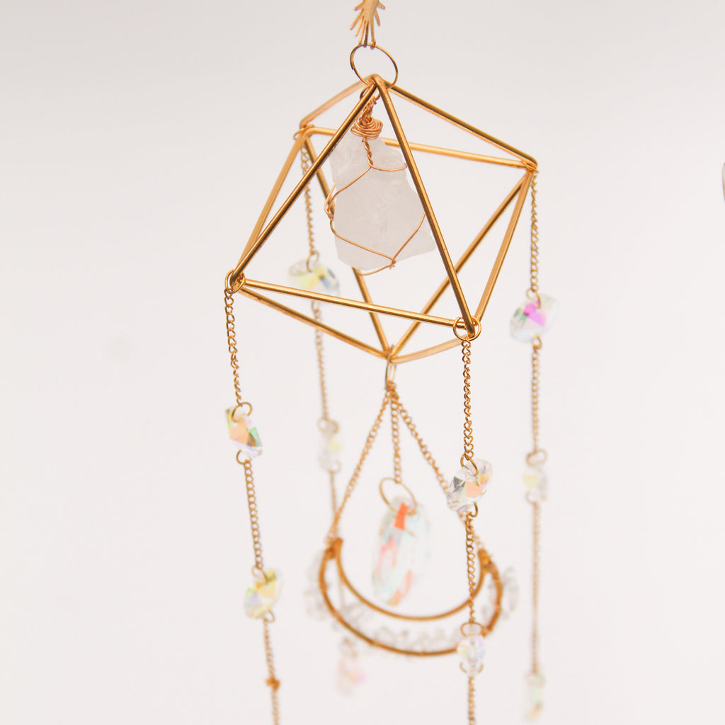 Clear Quartz PRISM Suncatcher