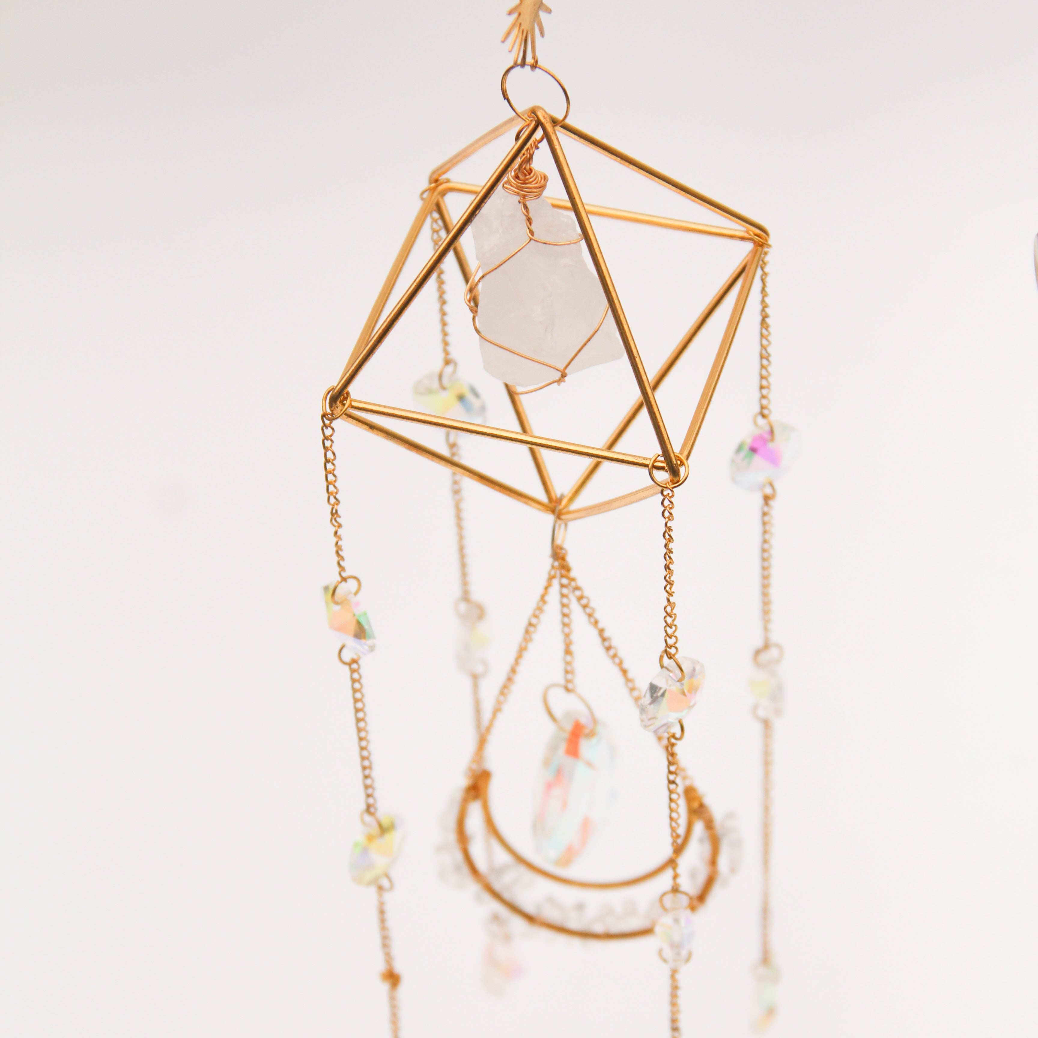 Clear Quartz PRISM Suncatcher