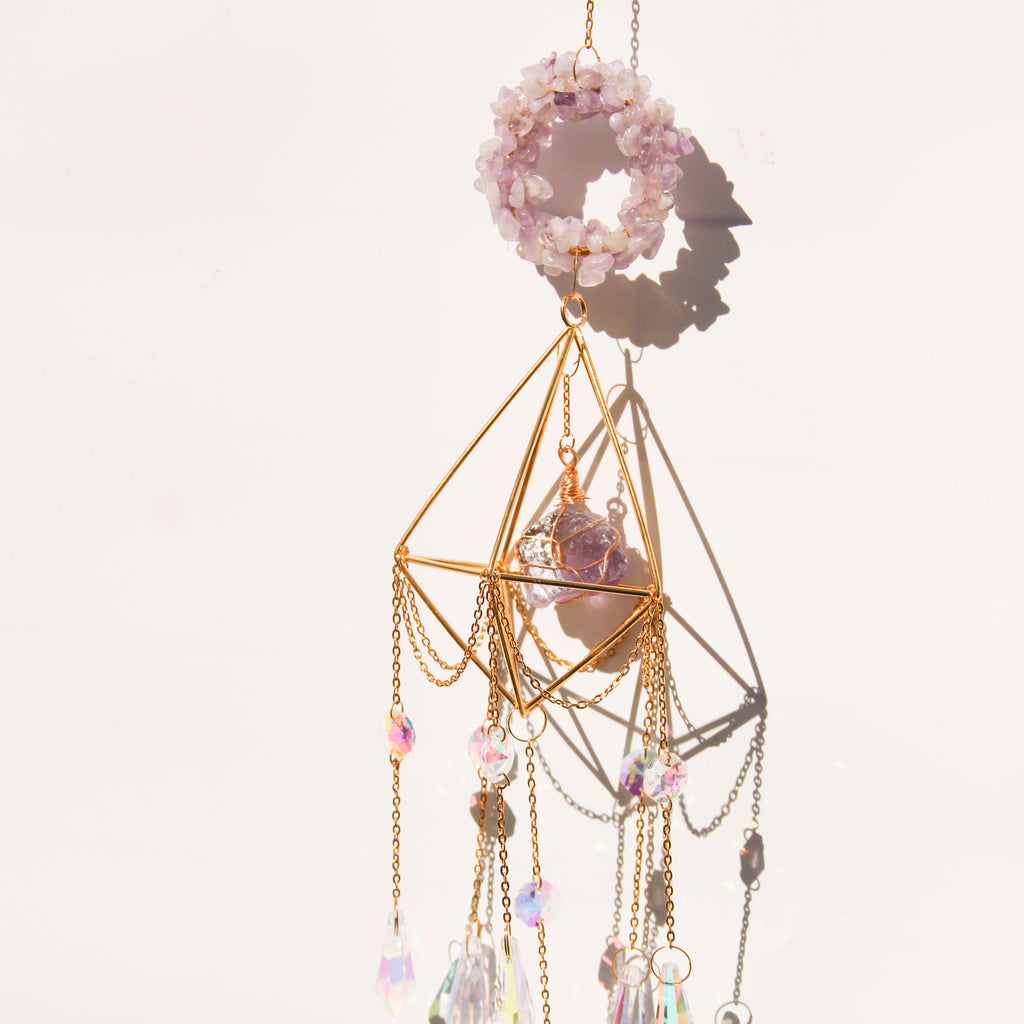 Amethyst DIANA Suncatcher