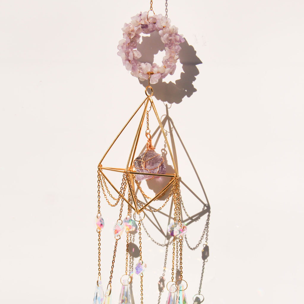 Amethyst DIANA Suncatcher