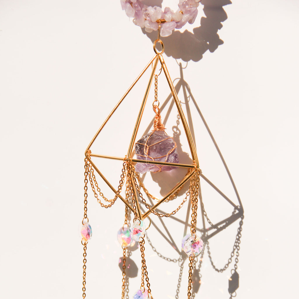 Amethyst DIANA Suncatcher