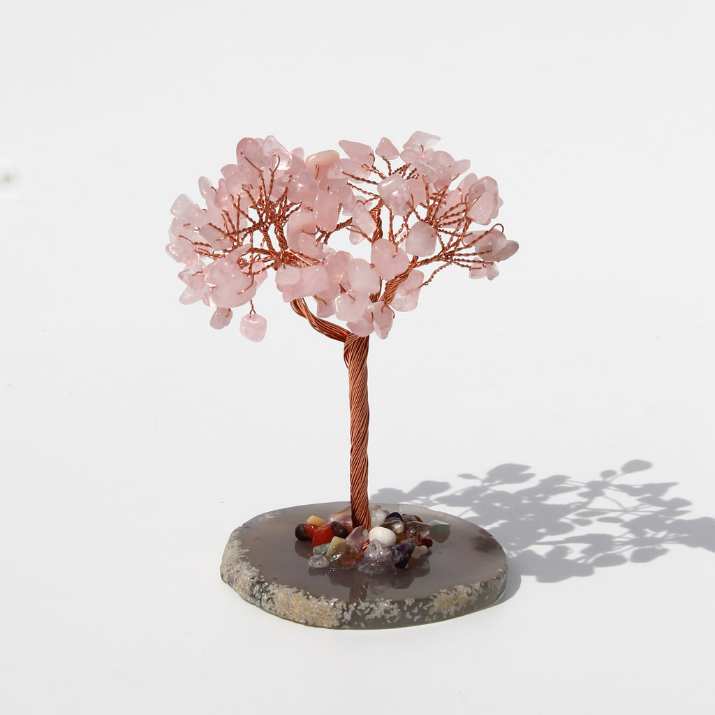 Rose Quartz Healing Mini Crystal Tree