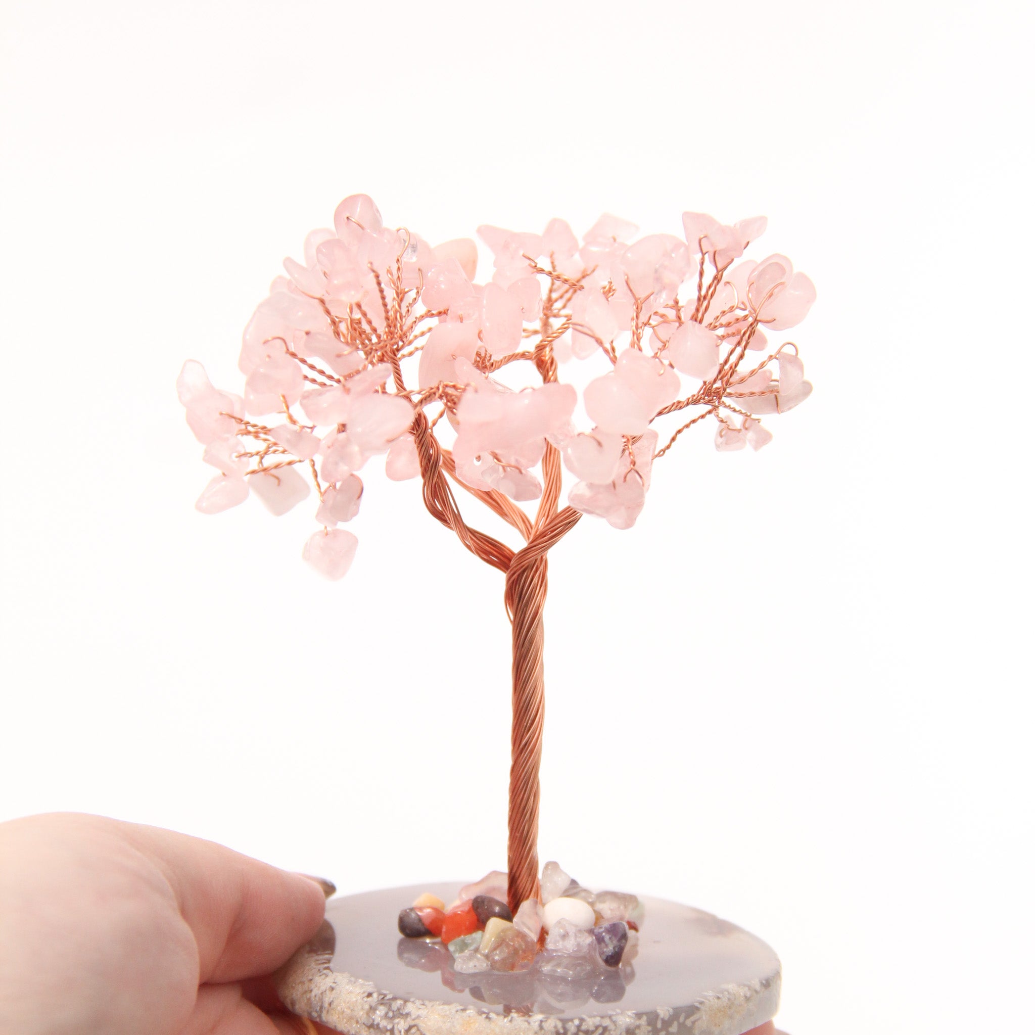 Rose Quartz Healing Mini Crystal Tree