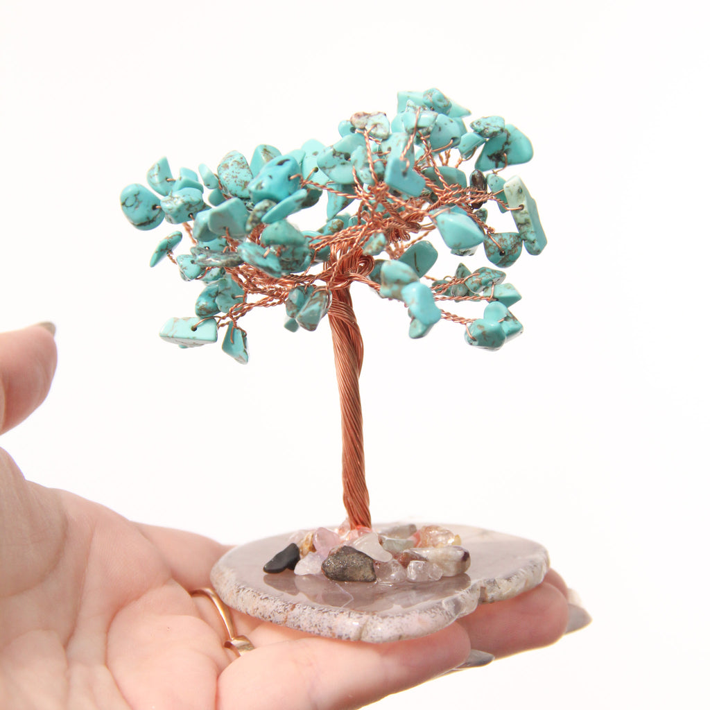 Turquoise Healing Mini Crystal Tree