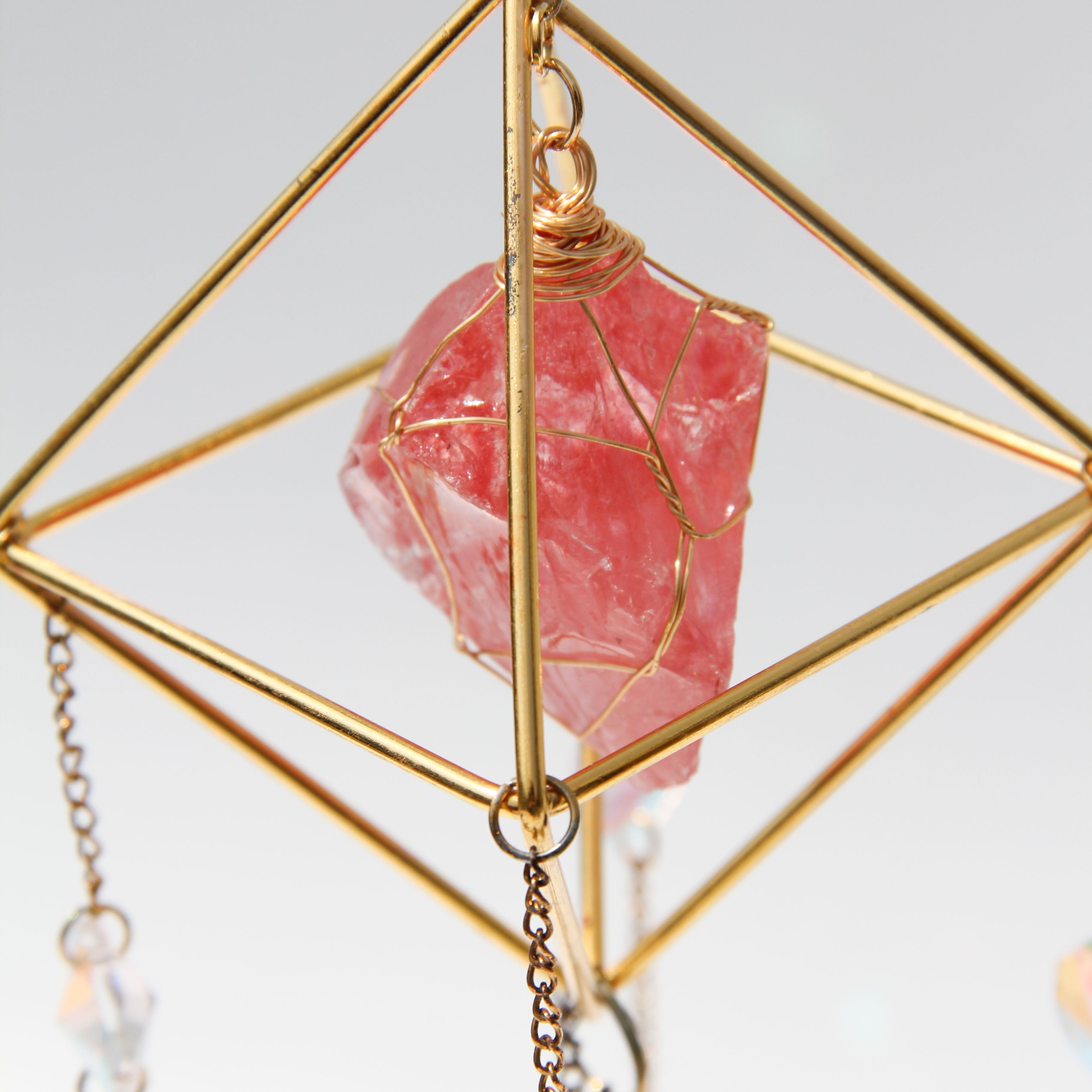 Red Quartz PRISM Suncatcher
