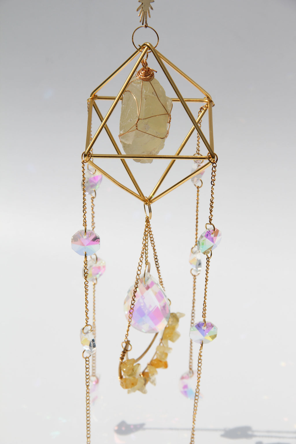 Citrine PRISM Suncatcher