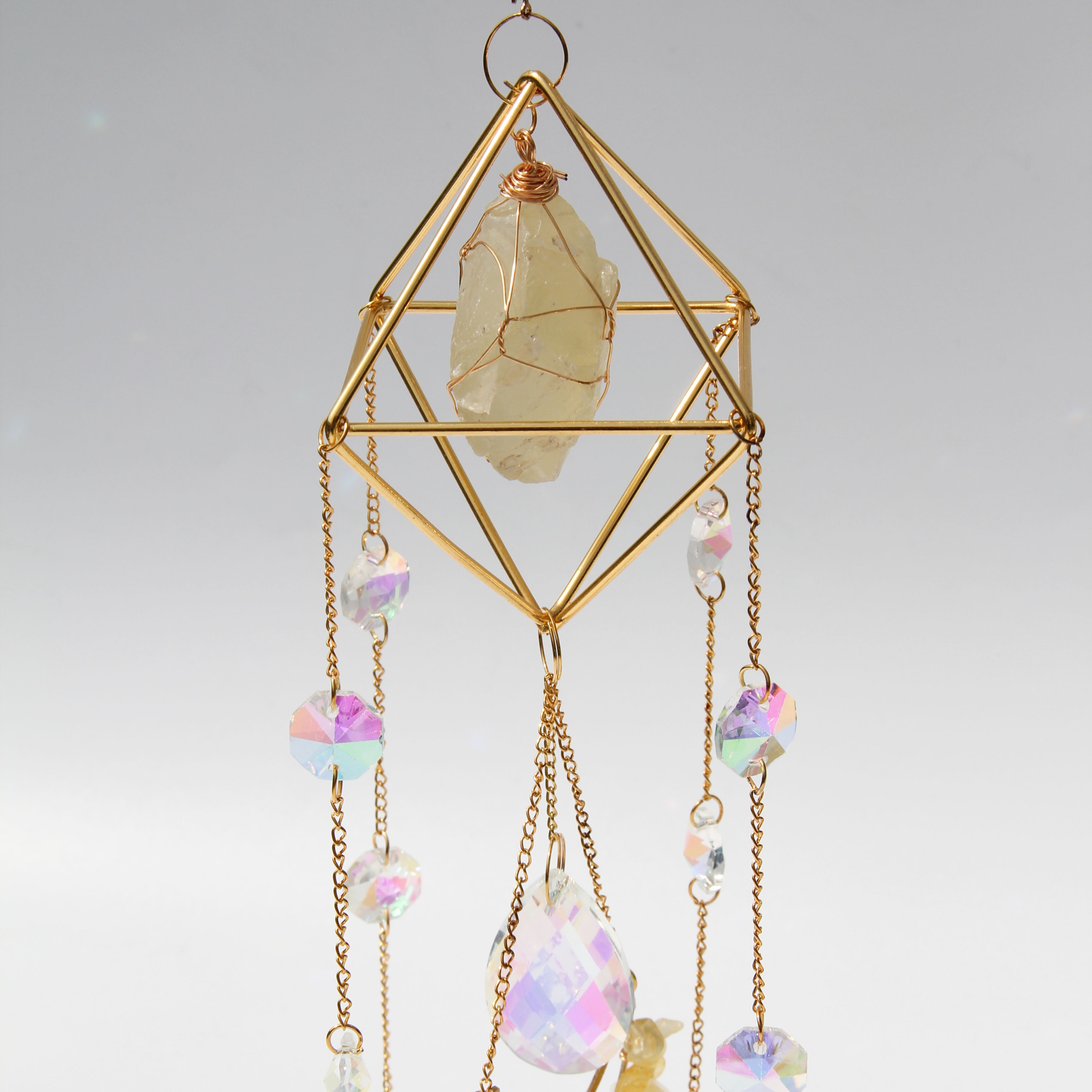 Citrine PRISM Suncatcher