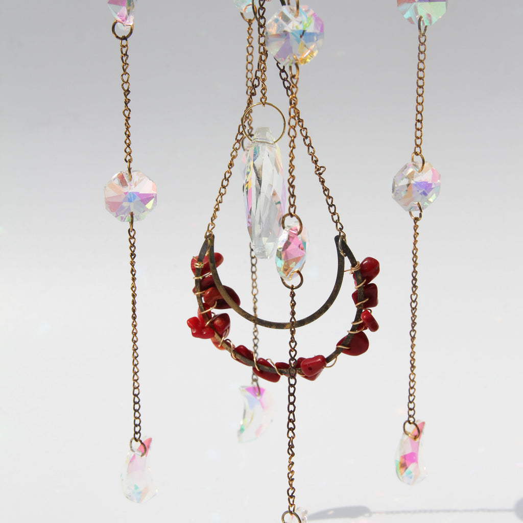Red Quartz PRISM Suncatcher