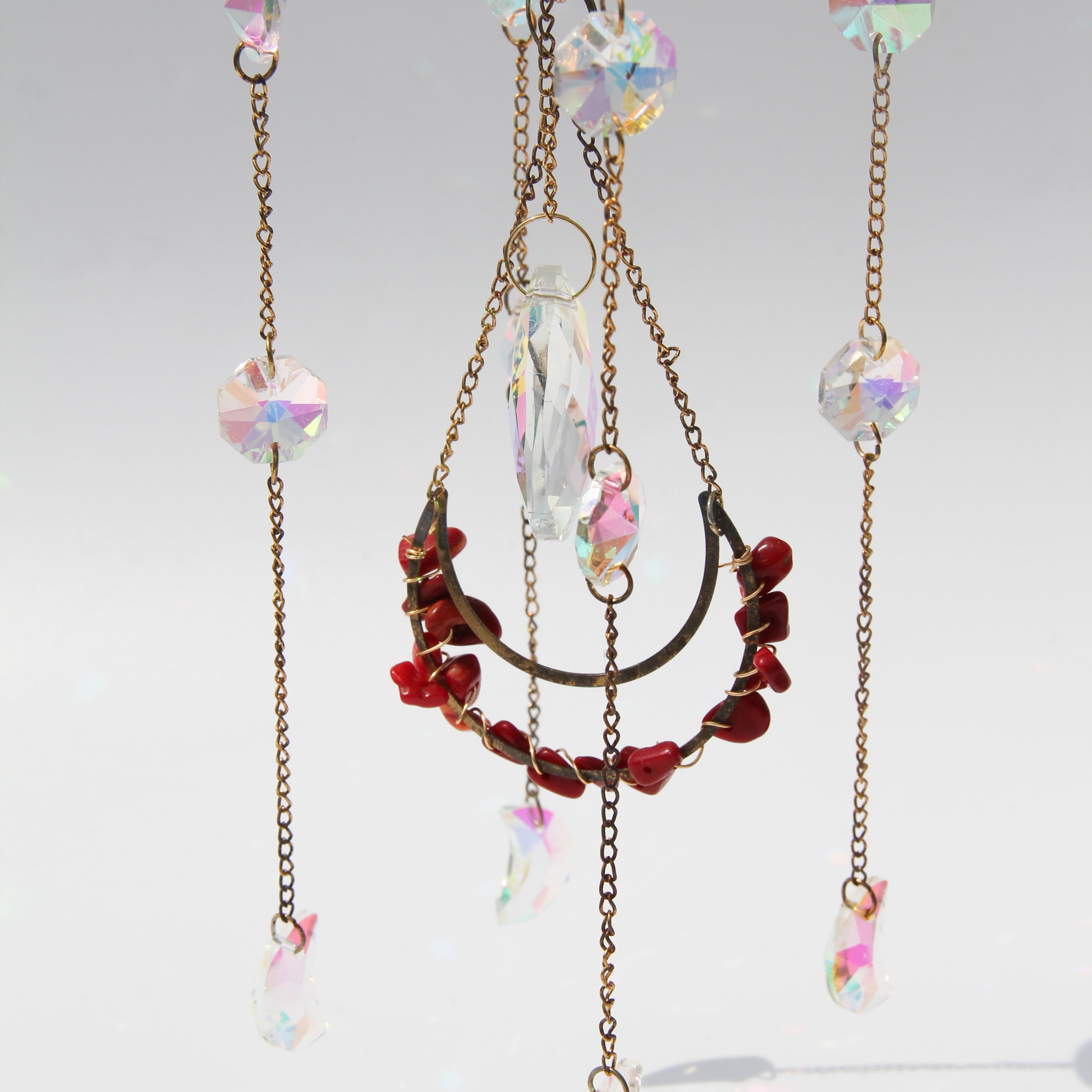 Red Quartz PRISM Suncatcher
