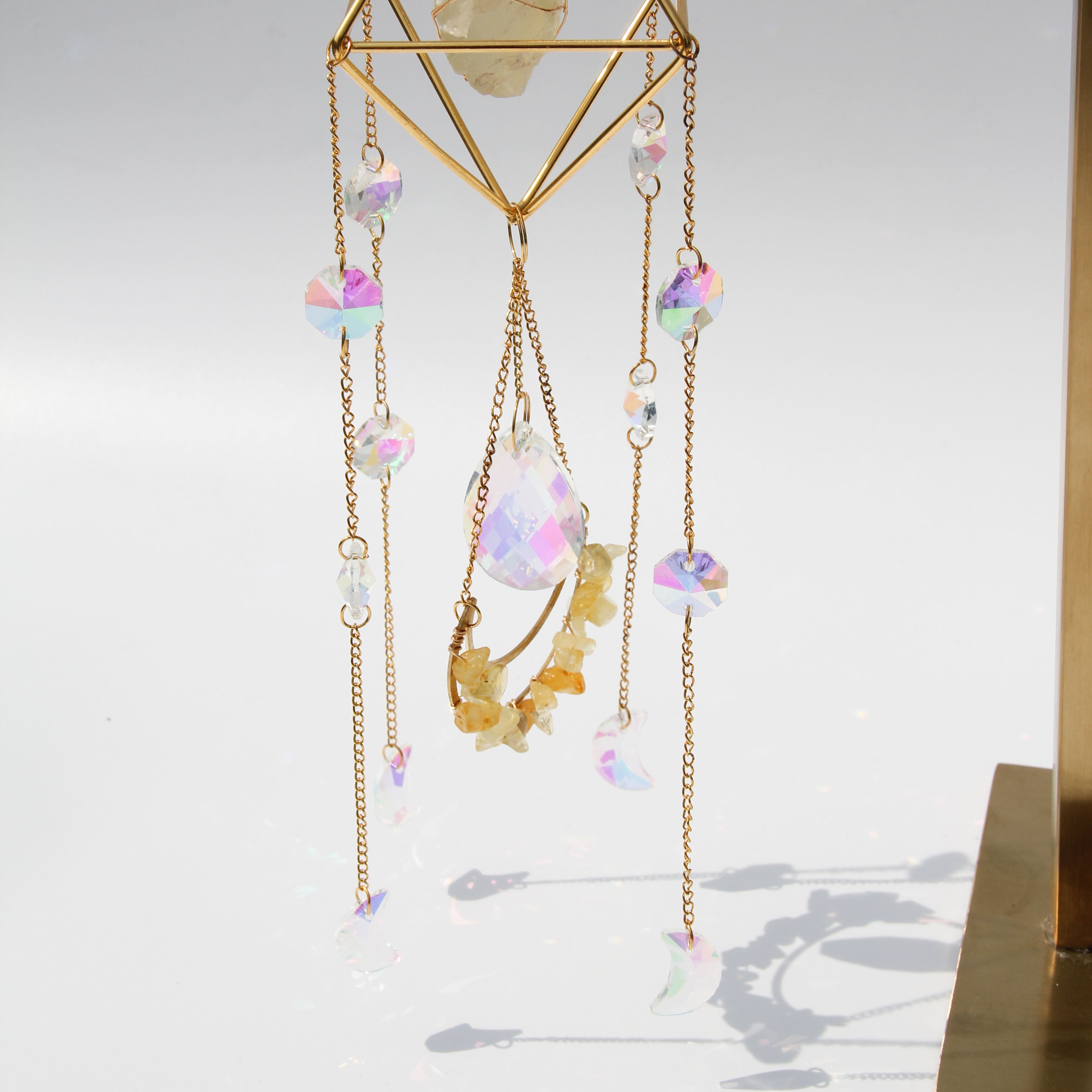 Citrine PRISM Suncatcher