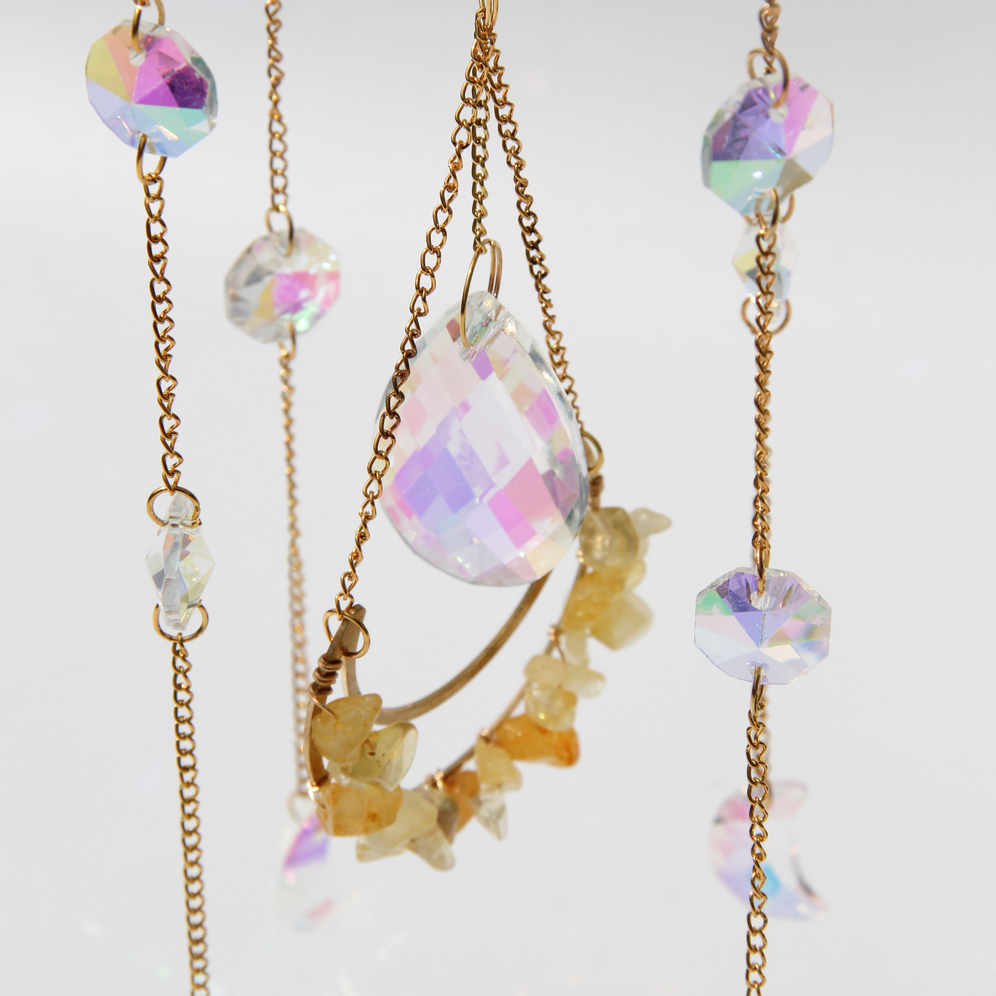 Citrine PRISM Suncatcher